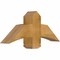 Ekena Millwork Bellingham Rough Sawn Timber Gable Bracket, Western Red Cedar, 36"W x 15"H x 6"D x 6"F, 10/12 Pitch GBW036X15X0606BEL00RWR - alternate 5